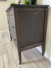 Load image into Gallery viewer, Antique solid wood dresser sideboard buffet credenza