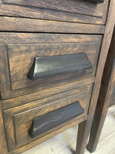 Load image into Gallery viewer, Antique solid wood tall nightstands end tables side tables
