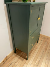 Load image into Gallery viewer, Modern vintage solid wood cabinet dresser hutch nursery dresser storage