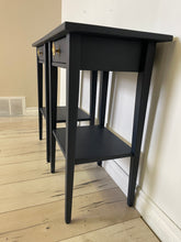 Load image into Gallery viewer, Woodland cottage chic solid wood nightstands side tables storage
