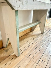 Load image into Gallery viewer, Farmhouse chic rustic entryway bench kitchen seating