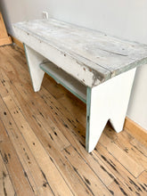 Load image into Gallery viewer, Farmhouse chic rustic entryway bench kitchen seating