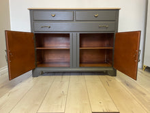 Load image into Gallery viewer, Modern farmhouse solid wood dresser cabinet sideboard buffet change table storage