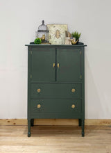 Load image into Gallery viewer, Modern vintage solid wood cabinet dresser hutch nursery dresser storage
