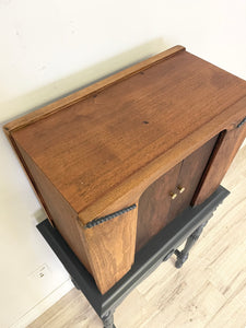 Antique solid wood cabinet hutch storage