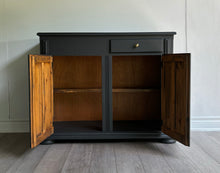 Load image into Gallery viewer, Modern farmhouse solid wood dry sink sideboard buffet cabinet hutch coffee station hutch