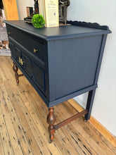 Load image into Gallery viewer, Modern farmhouse solid wood Jacobean sideboard buffet credenza dresser storage