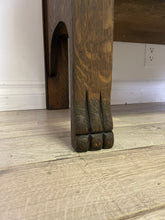 Load image into Gallery viewer, Antique solid wood entryway kitchen storage bench pew seating