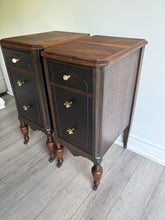 Load image into Gallery viewer, Woodland cottage chic solid wood nightstands side tables storage