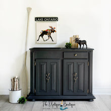 Load image into Gallery viewer, Modern farmhouse solid wood dry sink sideboard buffet cabinet hutch coffee station hutch