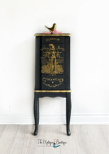 Load image into Gallery viewer, Parisian metallic chic wooden jewelry chest accessory armoire storage