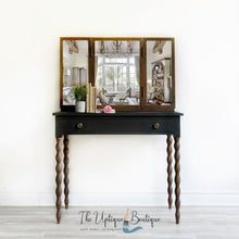 Load image into Gallery viewer, Antique solid wood vanity desk entryway table storage