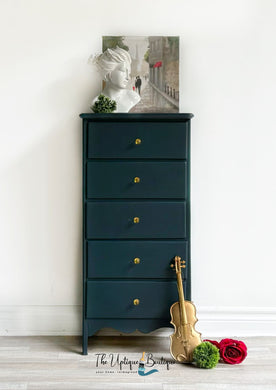 Parisian chic solid wood tall dresser storage