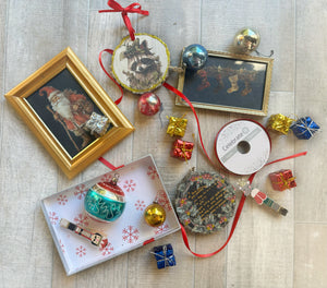 Holiday Christmas ornament coaster picture frame class workshop November 17th 11-1