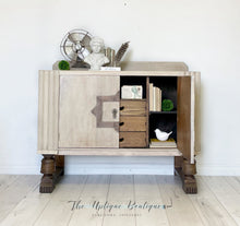 Load image into Gallery viewer, Antique solid wood sideboard buffet cabinet dresser storage hutch entertainment centre