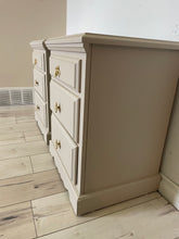 Load image into Gallery viewer, Modern cottage chic solid wood nightstands side tables