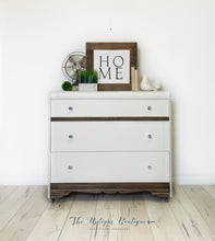 Load image into Gallery viewer, Modern farmhouse solid wood dresser sideboard change table buffet storage