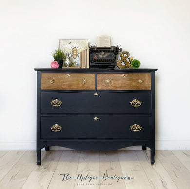 Modern vintage solid wood dresser sideboard buffet nursery storage