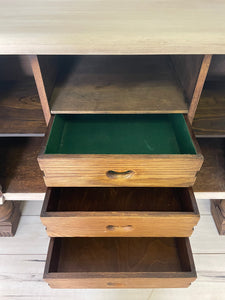 Antique solid wood sideboard buffet cabinet dresser storage hutch entertainment centre