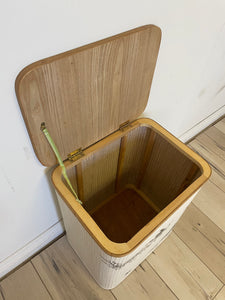Woodland chic bamboo laundry basket bin