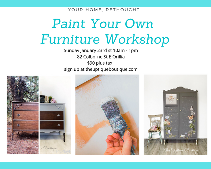 Paint Your Own Furniture Class January 23rd 2022