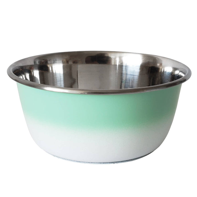 Eco-friendly Stainless Steel Deep Dog Bowl - Mint Green