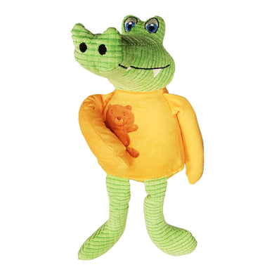 Arby The Alligator - Comfort Plush Squeaker Hipster Dog Toy