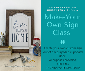 Make Your Own Sign Class - Feb 27th 2022