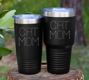 Cat Mom Stainless Tumbler ****TEAL