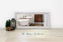 Load image into Gallery viewer, Modern farmhouse cottage chic solid wood mirror