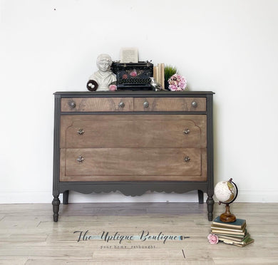 Modern farmhouse solid wood antique dresser sideboard buffet credenza