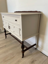 Load image into Gallery viewer, Modern farmhouse solid wood Jacobean sideboard buffet cabinet credenza dresser