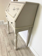 Load image into Gallery viewer, Woodland cottage chic solid wood secretary drop down desk