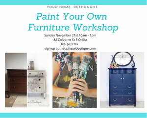 Paint Your Own Furniture Workshop