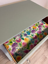 Load image into Gallery viewer, Botanical chic solid wood tallboy empire dresser chest of drawers