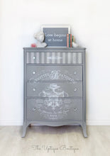 Load image into Gallery viewer, Parisian chic solid wood tallboy dresser chest of drawers