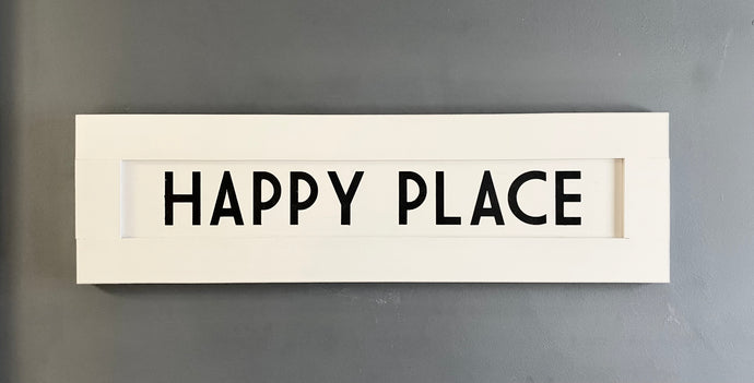 Solid wood farmhouse sign
