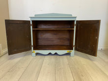 Load image into Gallery viewer, Botanical chic solid wood cabinet washstand coffee station server
