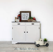 Load image into Gallery viewer, Modern farmhouse solid wood cabinet sideboard buffet hutch server