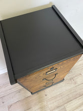 Load image into Gallery viewer, Modern vintage solid wood filing cabinet