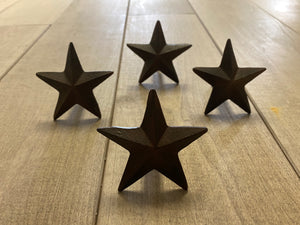 Cast iron star drawer knobs