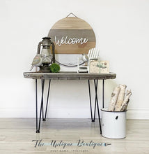 Load image into Gallery viewer, Cottage chic farmhouse spool coffee table
