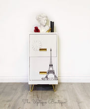 Load image into Gallery viewer, Parisian chic metal filing cabinet storage unit office