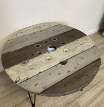 Load image into Gallery viewer, Cottage chic farmhouse spool coffee table