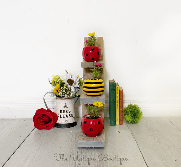 Ladybug bee plant stand
