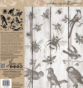 Birds & Bees IOD Stamp