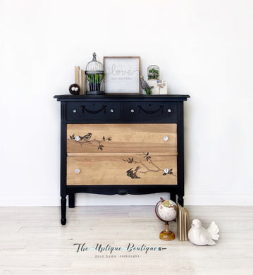 Modern farmhouse solid wood dresser sideboard buffet change table