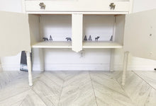 Load image into Gallery viewer, Modern cottage chic solid wood cabinet buffet sideboard credenza