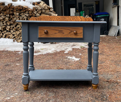 Unfinished console table