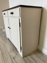 Load image into Gallery viewer, Modern farmhouse solid wood cabinet sideboard buffet hutch server